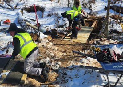 Bike trail repair at Montgomery State Park