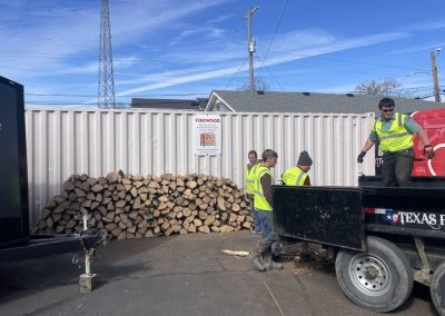 Free firewood at Dickson Help Center