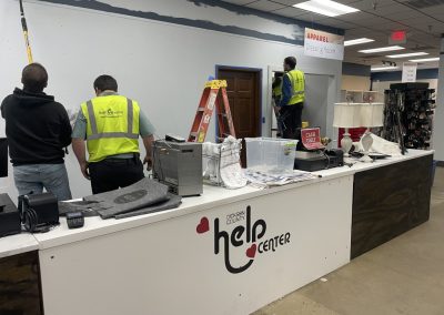 Painting at the Help Center