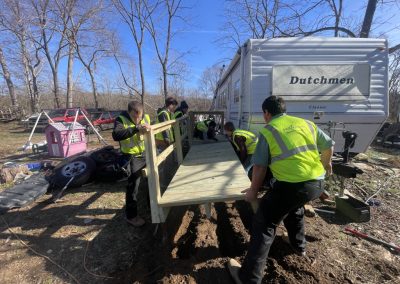 Ramp built for elderly lady